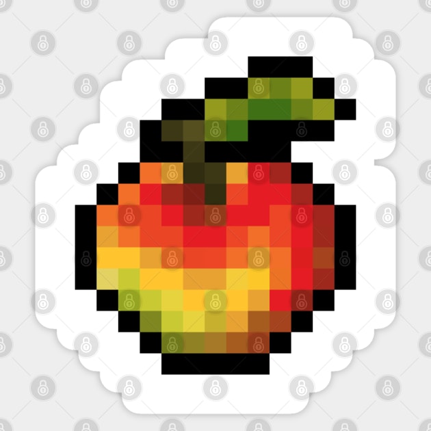 Pixel Art Apple Sticker Sticker by KAMelbourne